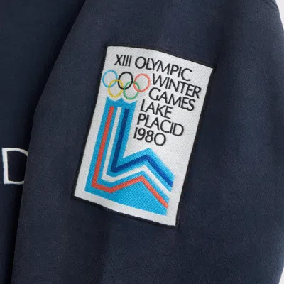 Abercrombie & Fitch Olympics Half-zip Sweatshirt In Blue