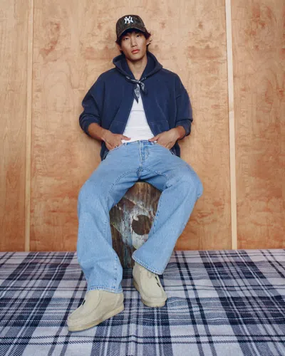 Abercrombie & Fitch Essential Cropped Full-zip Hoodie In Blue