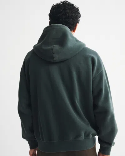 Abercrombie & Fitch Guinness Graphic Full-zip Hoodie In Green