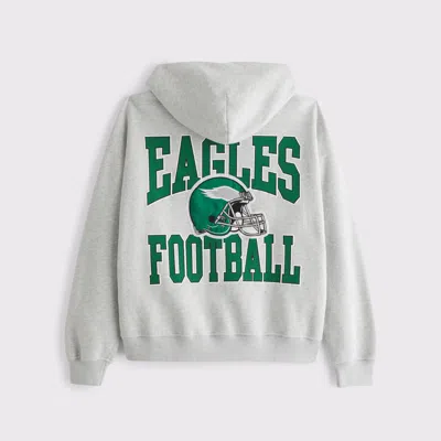 Abercrombie & Fitch Philadelphia Eagles Full-zip Hoodie In Red