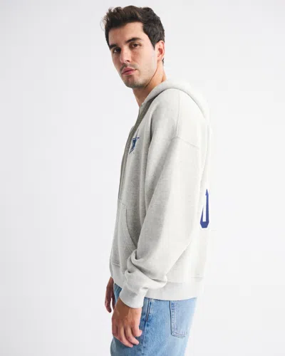 Abercrombie & Fitch Dallas Cowboys Full-zip Hoodie In Gray