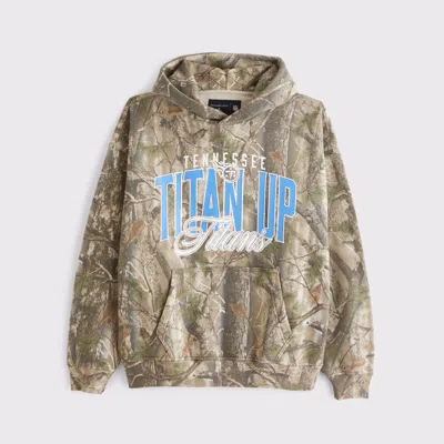 Abercrombie & Fitch Tennessee Titans Graphic Popover Hoodie In Multi