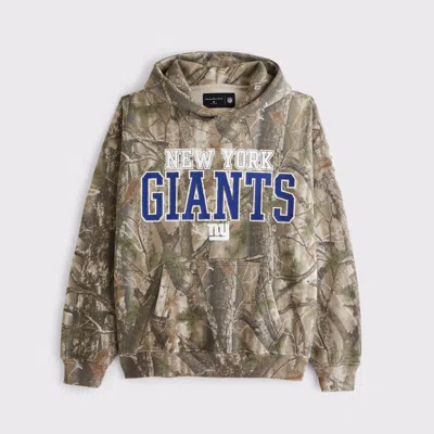 Abercrombie & Fitch New York Giants Graphic Popover Hoodie In Multi