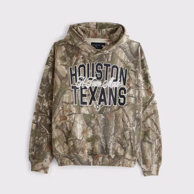 Abercrombie & Fitch Houston Texans Graphic Popover Hoodie In Multi