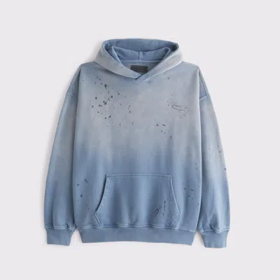 Abercrombie & Fitch Essential Popover Hoodie In Blue