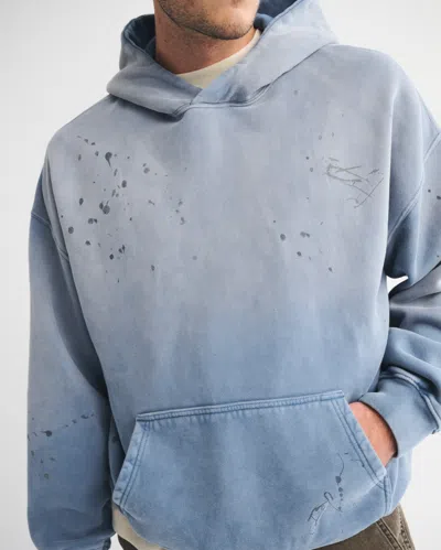 Abercrombie & Fitch Essential Popover Hoodie In Blue