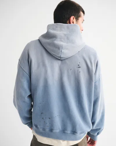 Abercrombie & Fitch Essential Popover Hoodie In Blue