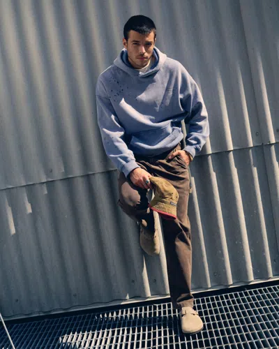 Abercrombie & Fitch Essential Popover Hoodie In Blue