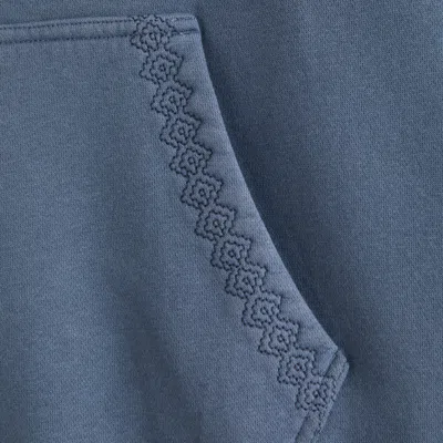 Abercrombie & Fitch Essential Popover Hoodie In White