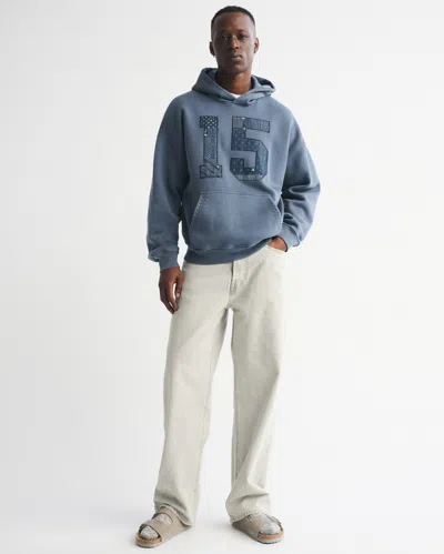 Abercrombie & Fitch Essential Popover Hoodie In White