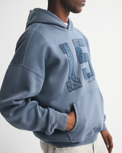 Abercrombie & Fitch Essential Popover Hoodie In White