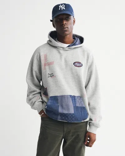 Abercrombie & Fitch Essential Popover Hoodie In Gray