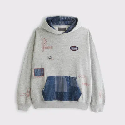 Abercrombie & Fitch Essential Popover Hoodie In Gray