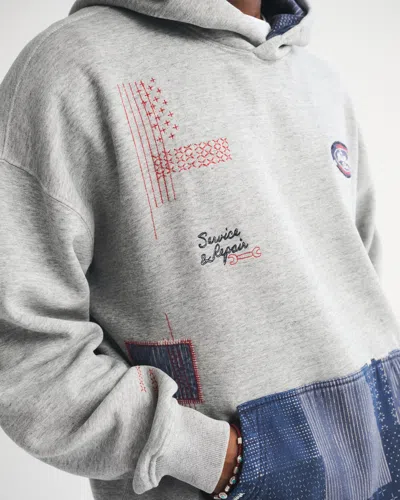 Abercrombie & Fitch Essential Popover Hoodie In Gray