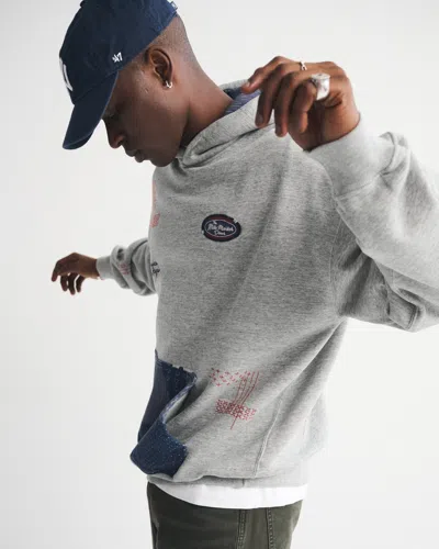 Abercrombie & Fitch Essential Popover Hoodie In Gray