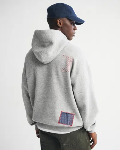 Abercrombie & Fitch Essential Popover Hoodie In Gray