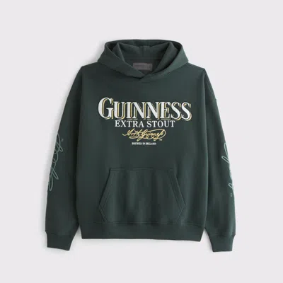 Abercrombie & Fitch Guinness Graphic Popover Hoodie In Green