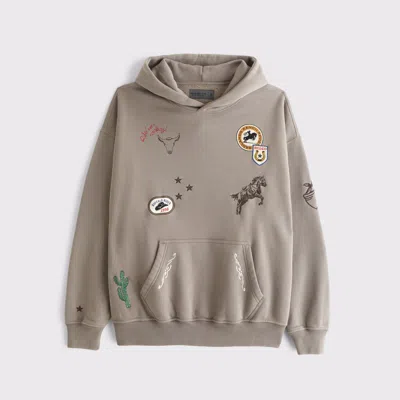 Abercrombie & Fitch Essential Popover Hoodie In Brown