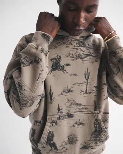 Abercrombie & Fitch Essential Popover Hoodie In Brown