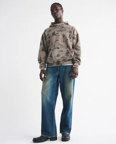 Abercrombie & Fitch Essential Popover Hoodie In Brown