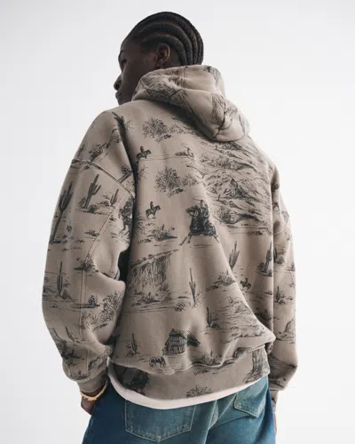 Abercrombie & Fitch Essential Popover Hoodie In Brown