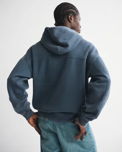 Abercrombie & Fitch Essential Popover Hoodie In Blue