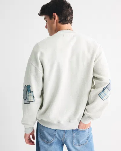 Abercrombie & Fitch Ford Graphic Crew Sweatshirt In Gray