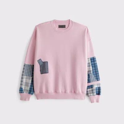 Abercrombie & Fitch Essential Crew Sweatshirt In Pink