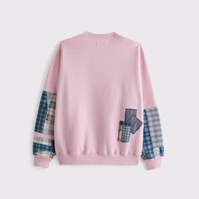 Abercrombie & Fitch Essential Crew Sweatshirt In Pink