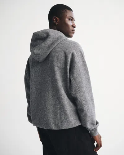 Abercrombie & Fitch Essential Popover Hoodie In Gray