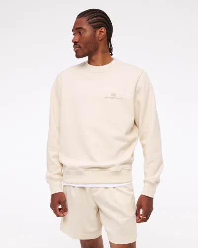 Abercrombie & Fitch The White Lotus Graphic Crew Sweatshirt In Brown