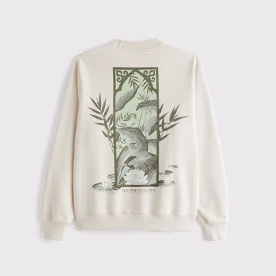 Abercrombie & Fitch The White Lotus Graphic Crew Sweatshirt In Brown