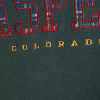 Abercrombie & Fitch Aspen Graphic Popover Hoodie In Green