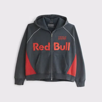 Abercrombie & Fitch Oracle Red Bull Racing Full-zip Hoodie In Blue