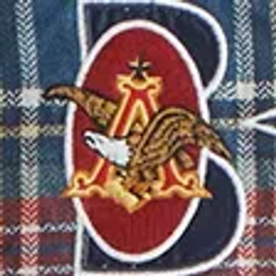 Abercrombie & Fitch Budweiser Graphic Popover Hoodie In Blue