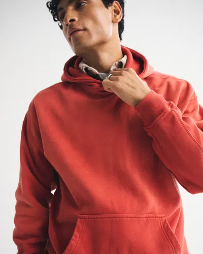 Abercrombie & Fitch Essential Popover Hoodie In Brown