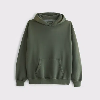 Abercrombie & Fitch Essential Popover Hoodie In Green
