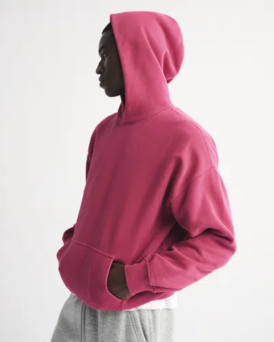 Abercrombie & Fitch Essential Popover Hoodie In Pink