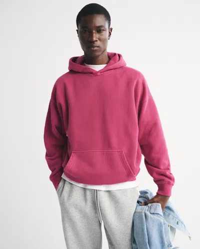 Abercrombie & Fitch Essential Popover Hoodie In Pink