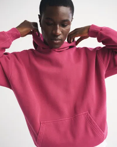 Abercrombie & Fitch Essential Popover Hoodie In Pink