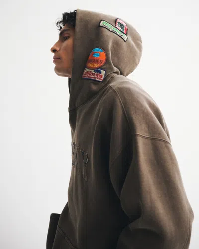 Abercrombie & Fitch Essential Popover Hoodie In Brown