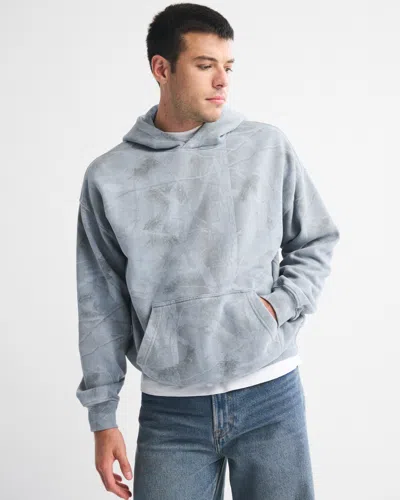 Abercrombie & Fitch Essential Popover Hoodie In Blue