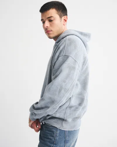 Abercrombie & Fitch Essential Popover Hoodie In Blue