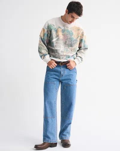 Abercrombie & Fitch Essential Crew Sweatshirt In Neutral