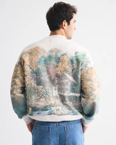 Abercrombie & Fitch Essential Crew Sweatshirt In Neutral