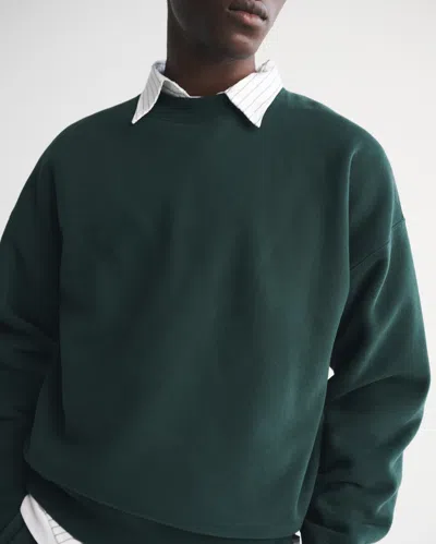 Abercrombie & Fitch Essential Crew Sweatshirt In Green