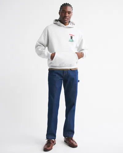 Abercrombie & Fitch Guinness Graphic Popover Hoodie In Gray