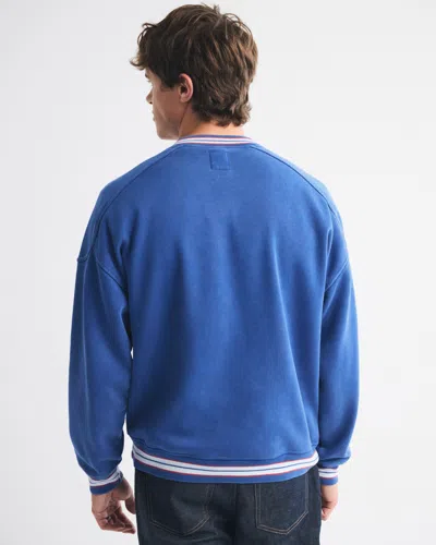 Abercrombie & Fitch Olympics Graphic Crew Sweatshirt In Black