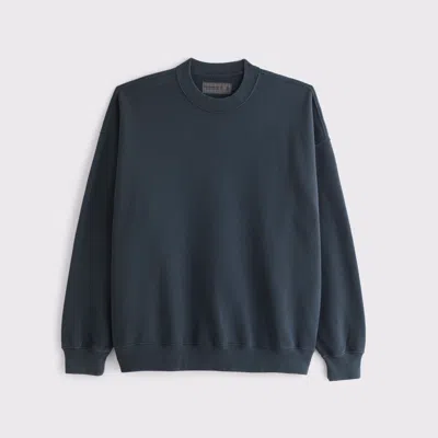 Abercrombie & Fitch Essential Crew Sweatshirt In Blue