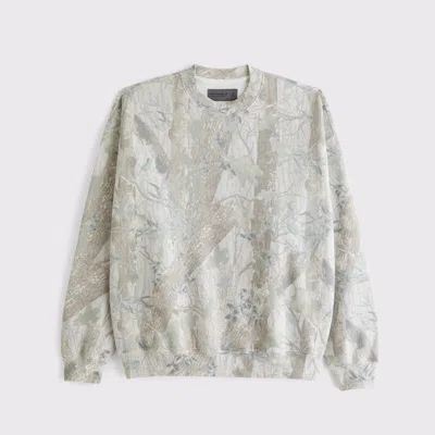 Abercrombie & Fitch Essential Crew Sweatshirt In Brown